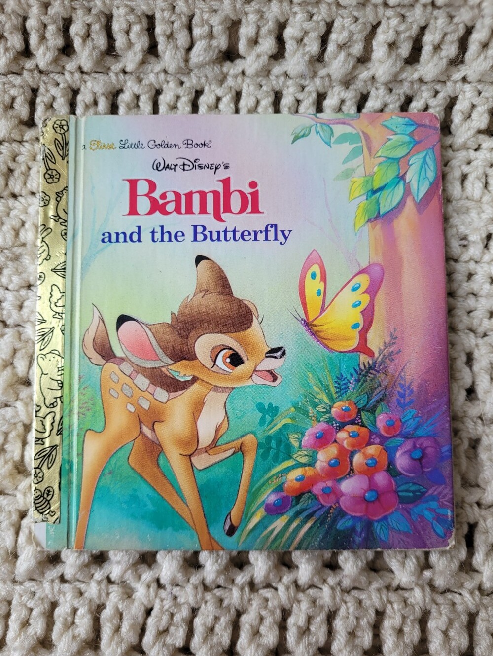 FIRST LITTLE GOLDEN BOOK WALT DISNEY'S BAMBI and the BUTTERFLY